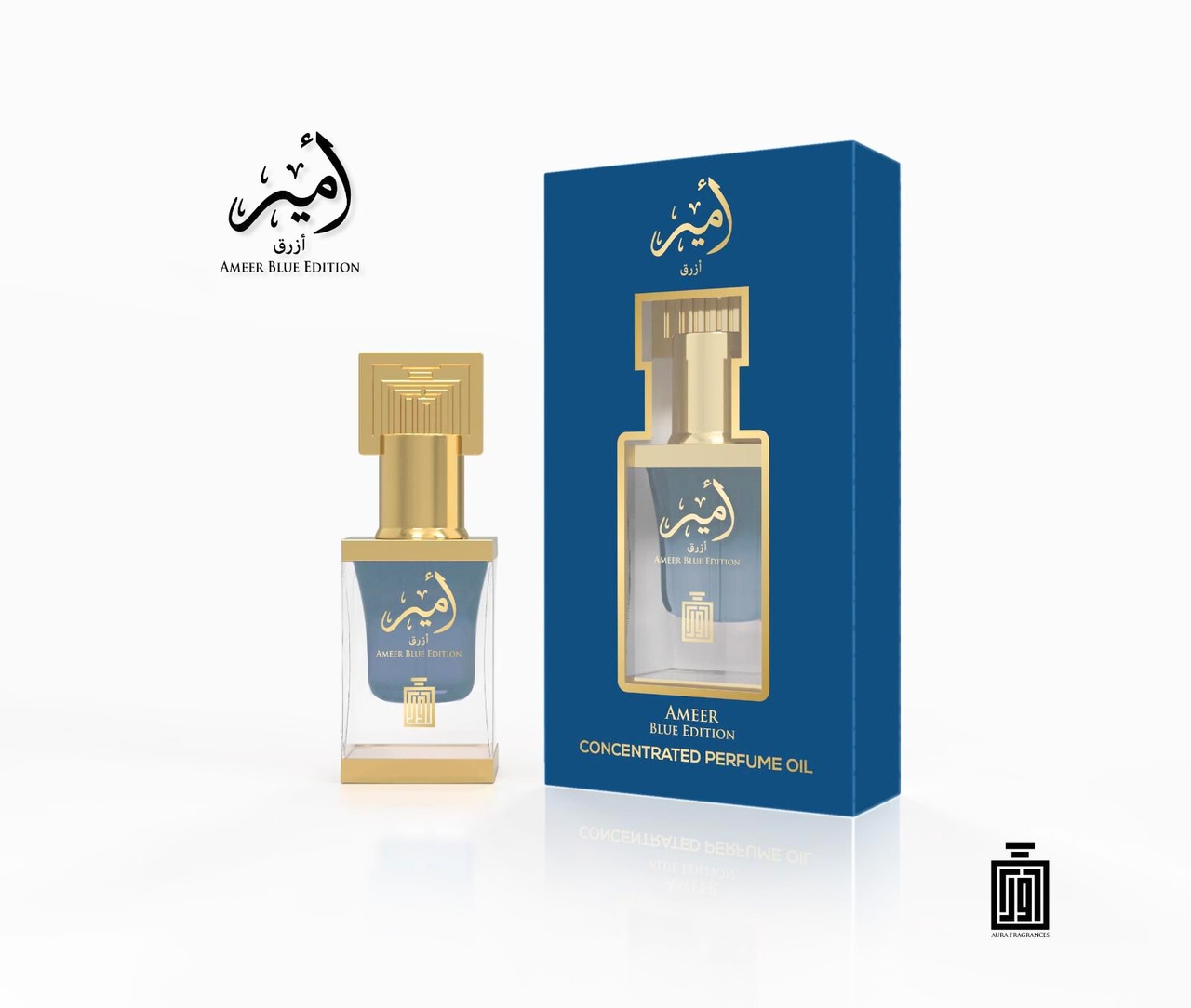AURA FRAGRANCES AMEER BLUE OIL 12ML